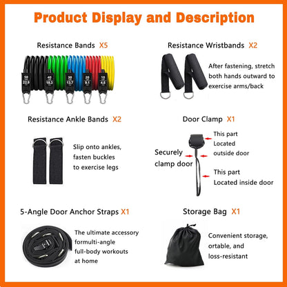 Resistance Bands Set with Door